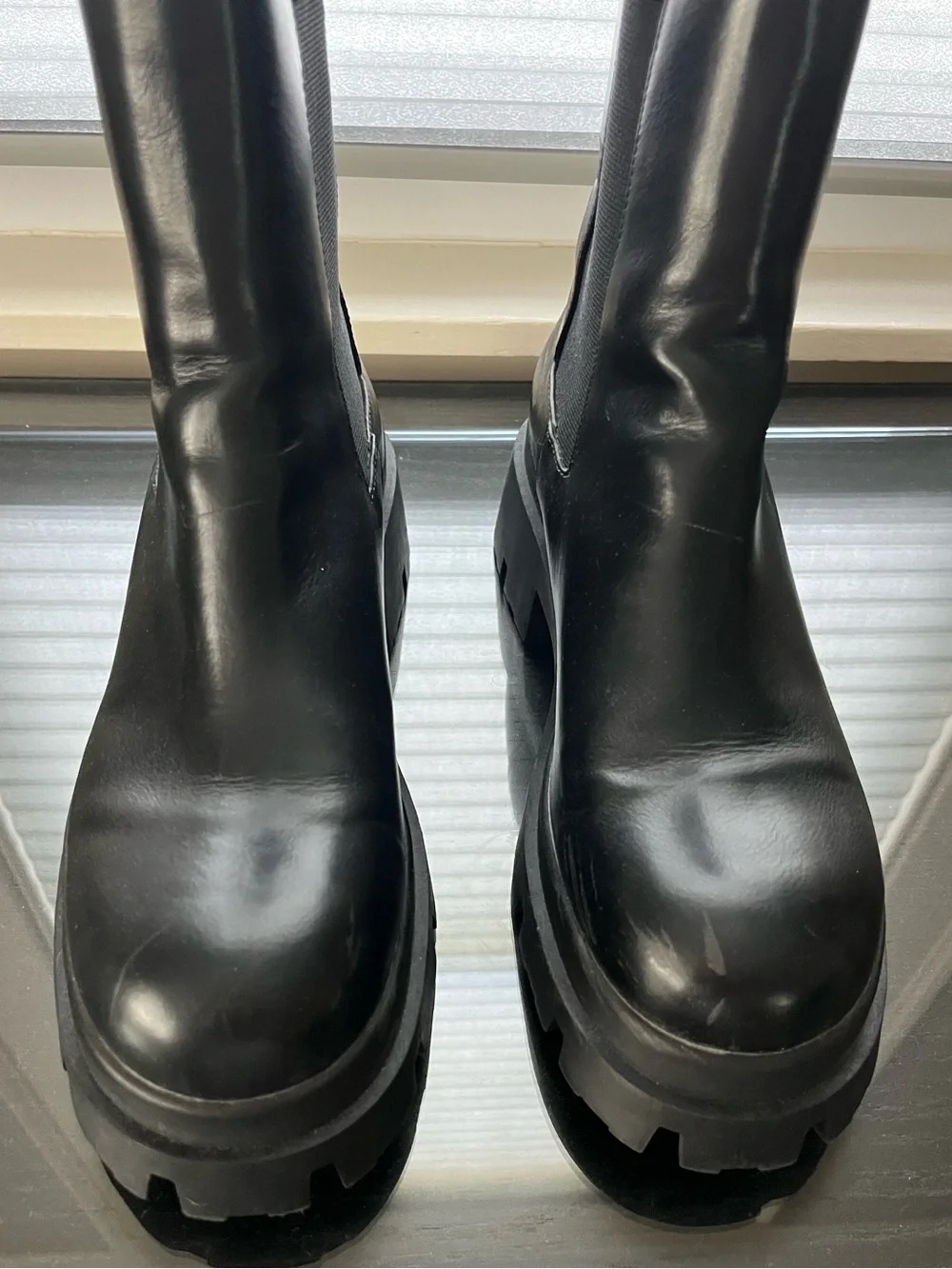 Zara Mid Calf Leather Boots